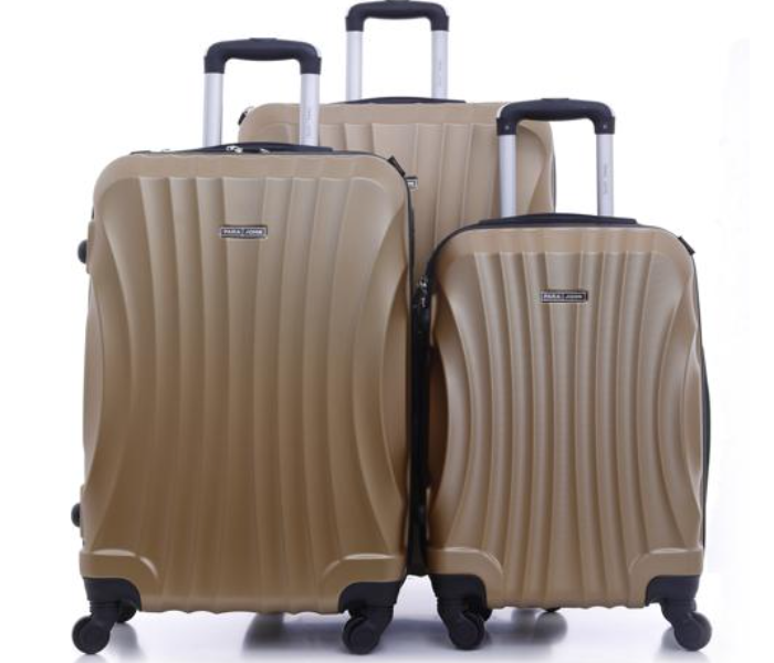 Para John PJTR3057GO ABS Trolley Bag Set of 3 Pieces - Gold - Zoom Image 2