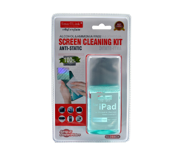 SmartLink SL244CK 150ml Anti-Static iPhone and iPad Touch Screen Cleaning Kit - Zoom Image