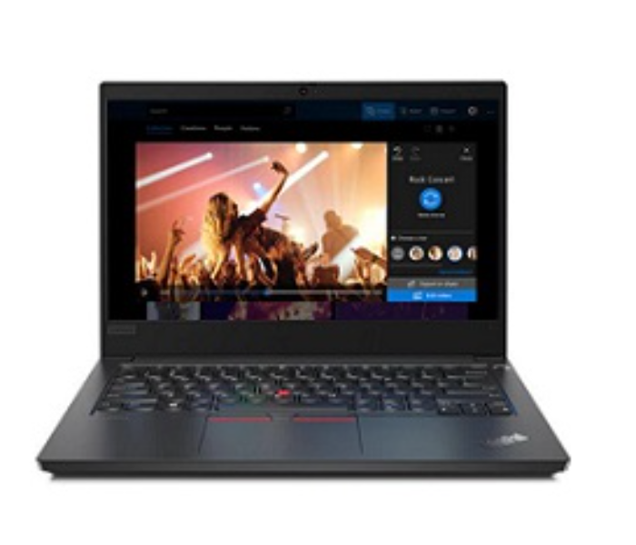 Lenovo ThinkPad E14 20RA000BAD 14 Inch FHD Intel Core i5-10210U Processor 8GB RAM 512GB SSD Intel HD Graphics Win10 Pro KYB Arabic - Black - Zoom Image 1