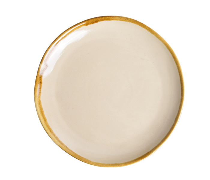 Shuer XY10130 6.5 inch Ceramic Deformation Plate - Beige - Zoom Image