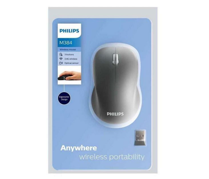 Philips M384 2.4Ghz Wireless mouse- Black - Zoom Image 3