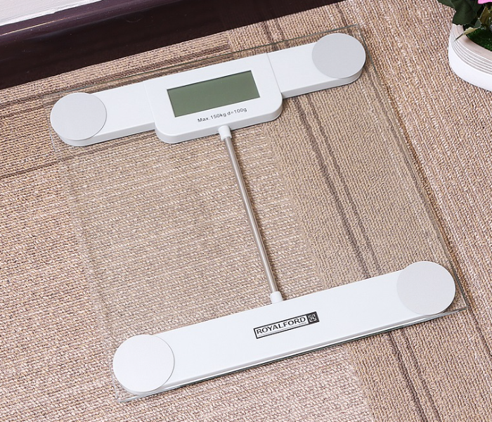 Royalford RF8351 Digital Body Scale - Grey & Clear - Zoom Image 2