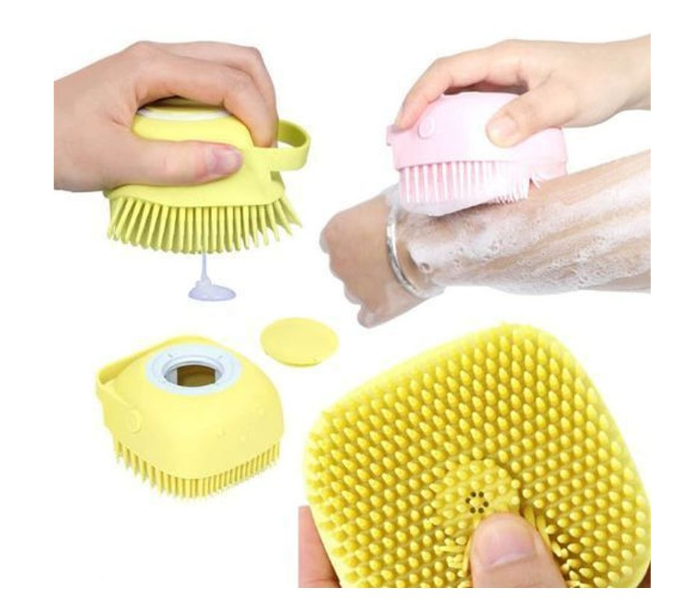 Silicone Bath Massage Brush - Yellow - Zoom Image 2