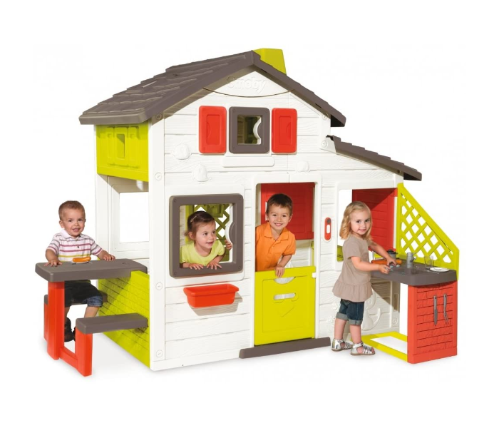 Smoby 7600810200 Friends House Playhouse with Kitchen - Zoom Image 1