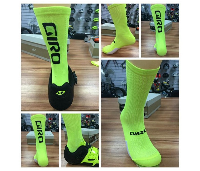 Cycling Socks Giro Design - Green - Zoom Image 1