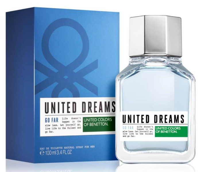 Benetton 100ml United Dreams Go Far Eau de Toilette for Men - Zoom Image 1