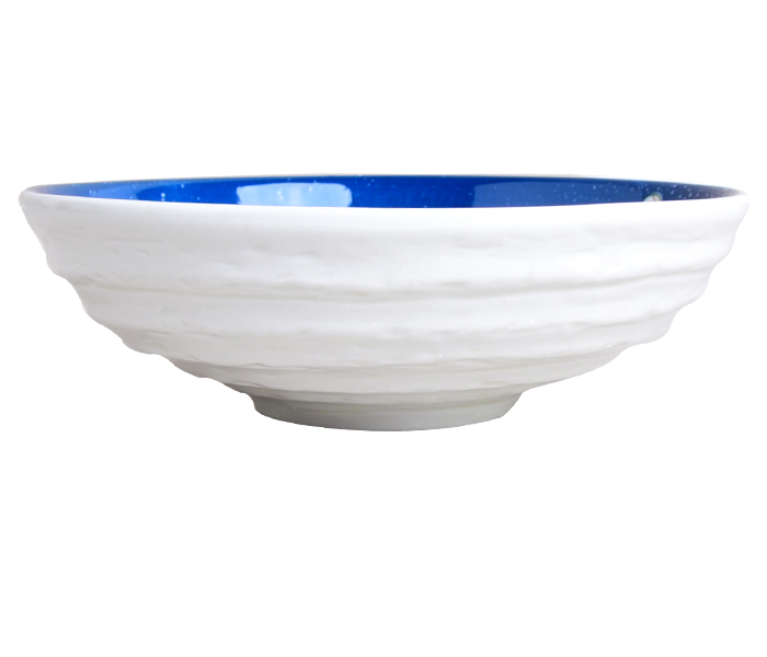 Generic JP20017 7.5 inch Threaded Bowl - Blue and White - Zoom Image