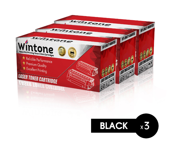 Wintone Set of 3 Pack CF230A 30A  Laser Toner Cartridge is Compatible for HP LaserJet Pro - Black - Zoom Image