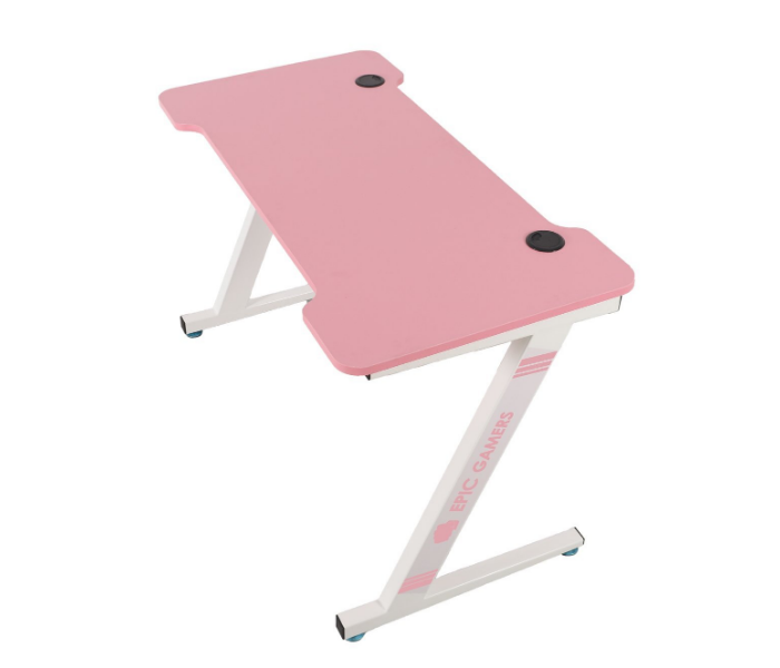 Epic Gamers Gaming Desk - Pink and White - Zoom Image 1