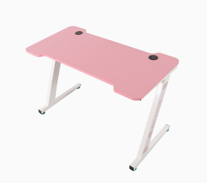 Epic Gamers Gaming Desk - Pink and White - Zoom Image 2