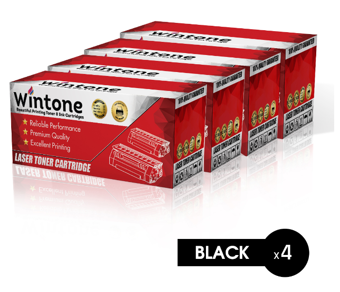 Wintone Pack of 4 X3140 3155 3160 Laser Toner Cartridge is Compatible for Xerox Phaser 3140 3155 3160 - Black - Zoom Image