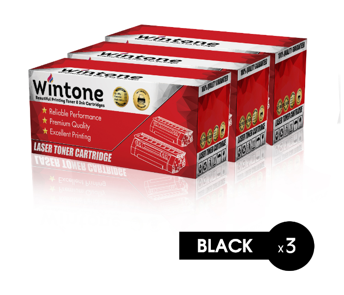 Wintone Set of 3 Pack Q7570A 70A Laser Toner Cartridge is Compatible for HP LaserJet M 5000 5025 5035 MEP X Series - Black - Zoom Image