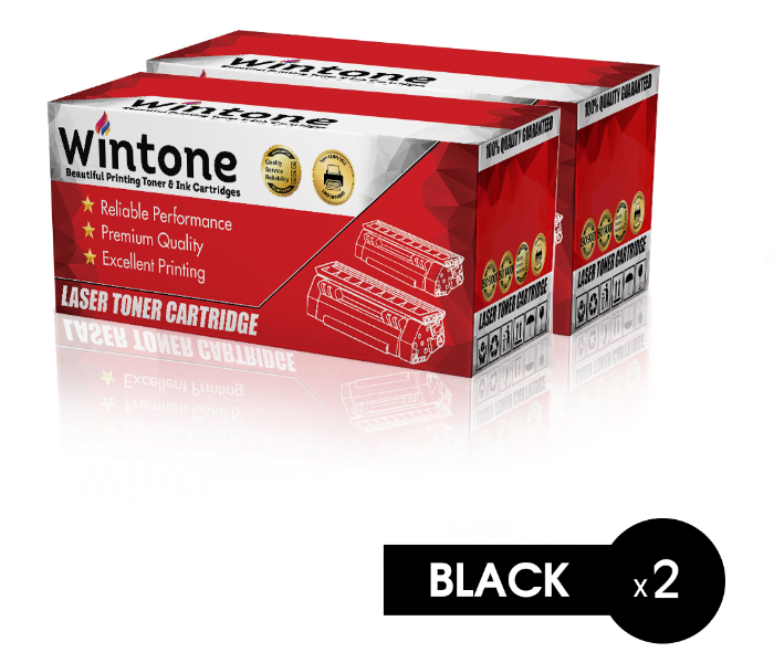 Wintone Set of 2 Pack CF214A 14A Laser Toner Cartridge is Compatible for HP LaserJet Enterprise Managed 700 MFP M 712 725 720 725 DN N XH DN F Z Plus Series - Black - Zoom Image