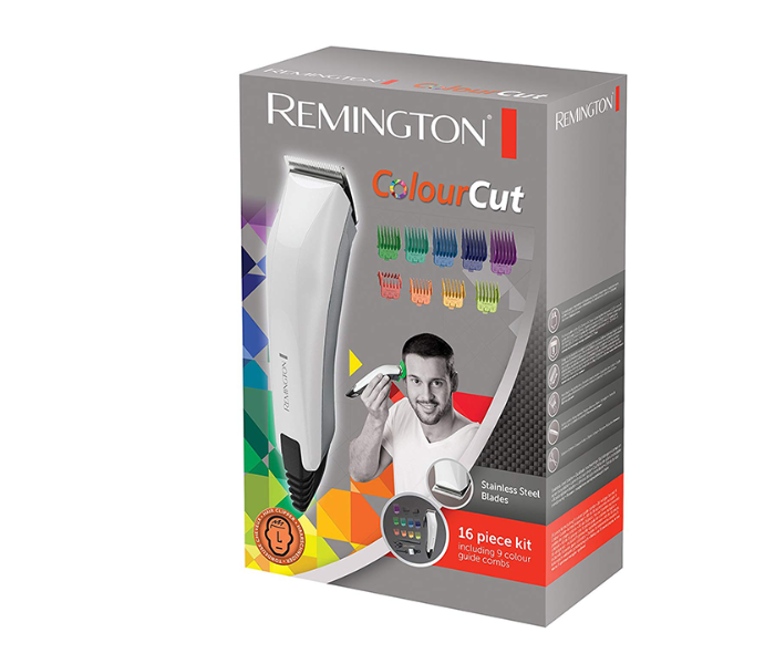 Remington HC5035 Colour Cut Hair Clipper - White - Zoom Image 1