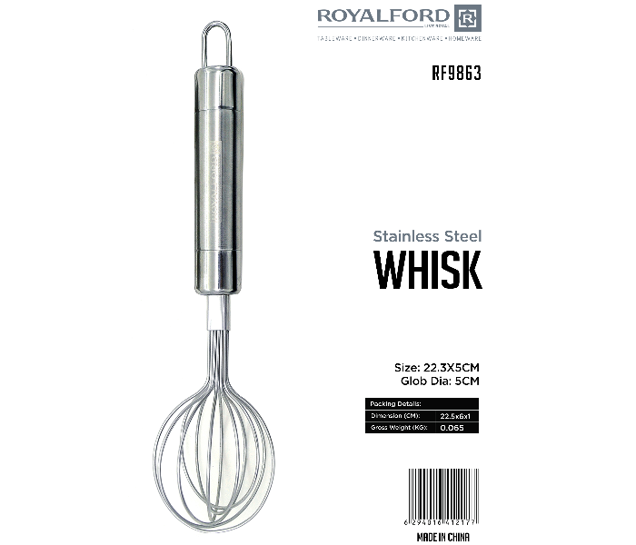 Royalford RF9863 SS Egg Whisk - Silver - Zoom Image 5