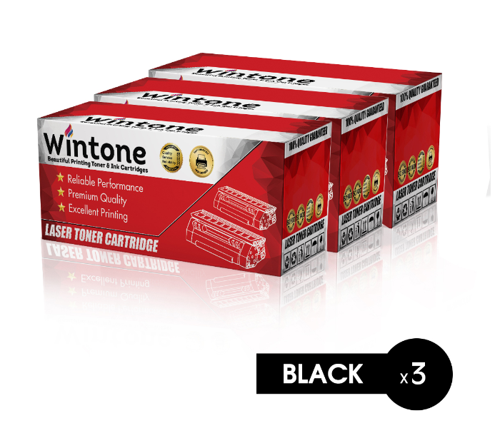 Wintone Set of 3 Pack MLT D205L Laser Toner Cartridge is Compatible for Samsung ML - Black - Zoom Image