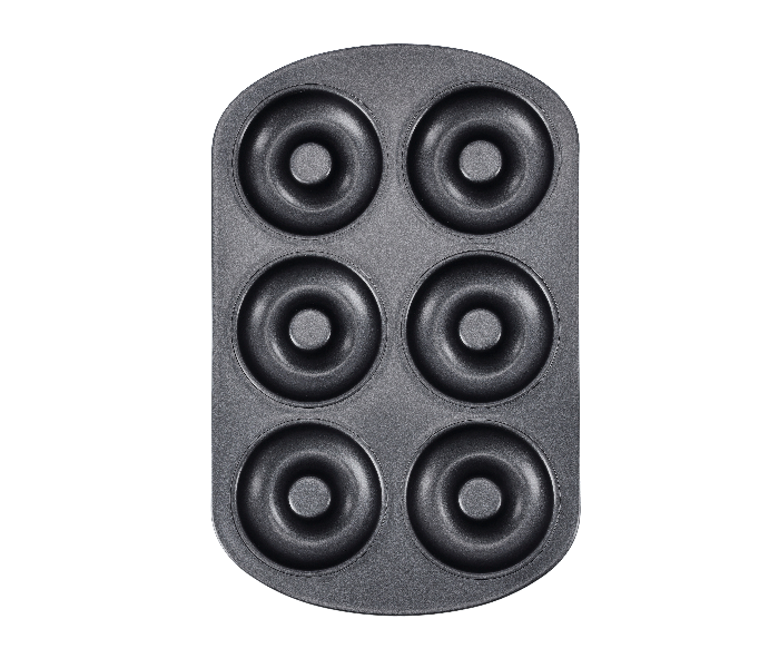 Royalford RF9903 6 Cavity Donut Pan - Dark Grey - Zoom Image 1