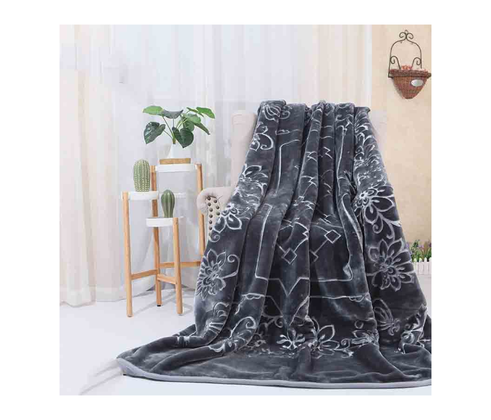 Super Soft Blanket for Winter Season for Single Bed - Grey - Zoom Image