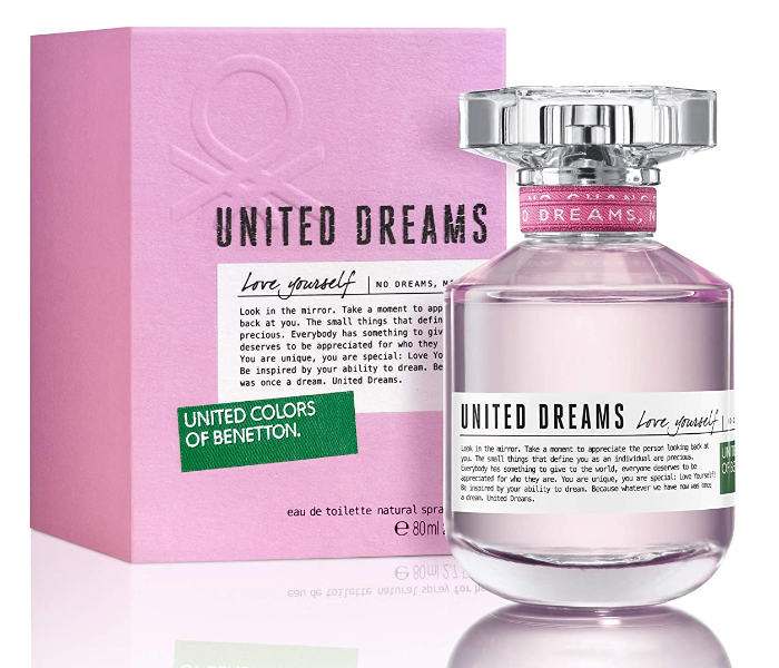 Benetton 80ml United Dreams Love Yourself Eau de Toilette for Women - Zoom Image 1