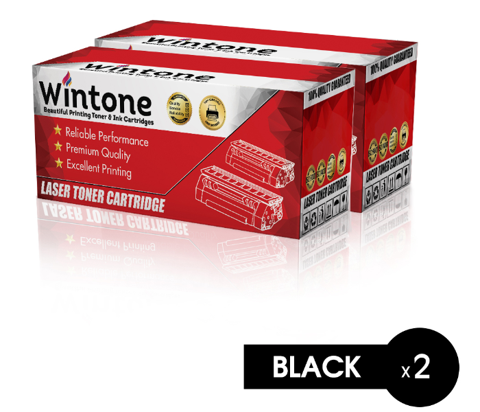 Wintone Set of 2 Pack C 8543 X43X Laser Toner Cartridge is Compatible for HP LaserJet M 9000 9040 9050 DN HNF HNS L MEP N Series and Canon LBP 5060 - Black - Zoom Image