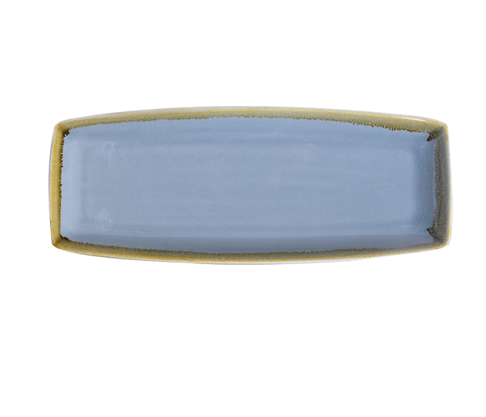 Shuer XY10183 13 inch Ceramic Rectangular Plate - Sky Blue - Zoom Image