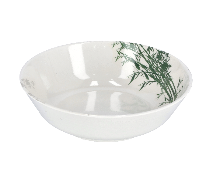 Royalford RF9889 8.5 inch Melamin Ware Bamboos Serving Bowl - White - Zoom Image 2