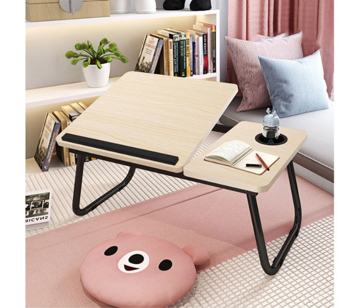 Adjustable Height Folding Table Laptop Desk - Beige - Zoom Image 5