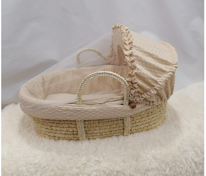 Classic Travel Cot with Mosquito Net for Babies - Beige - Zoom Image