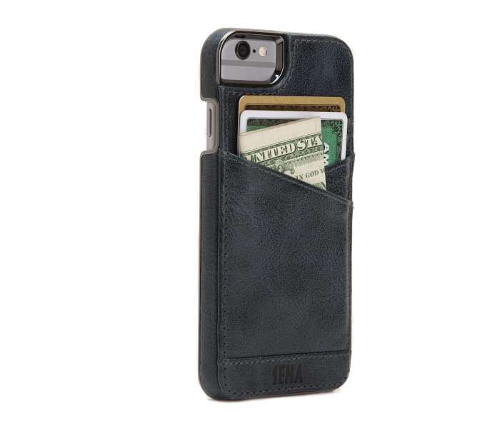 Sena Lugano Ultra thin Case with Wallet for iPhone 6 - Denim Blue - Zoom Image