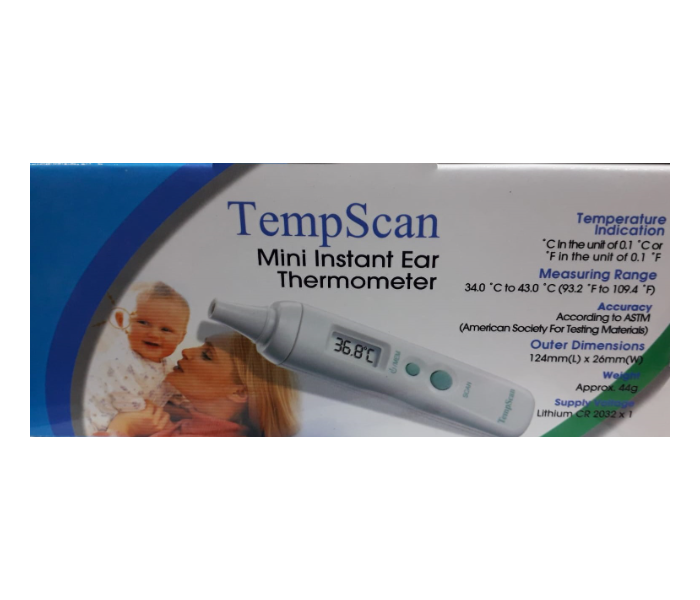 TempScan GT302A Mini Instant Ear Thermometer - Zoom Image