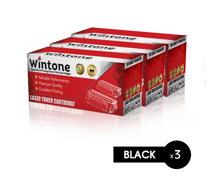 Wintone Set of 3 Pack Laser Toner CartridgeTN3380 TN750 for Brother MFC - Black - Zoom Image