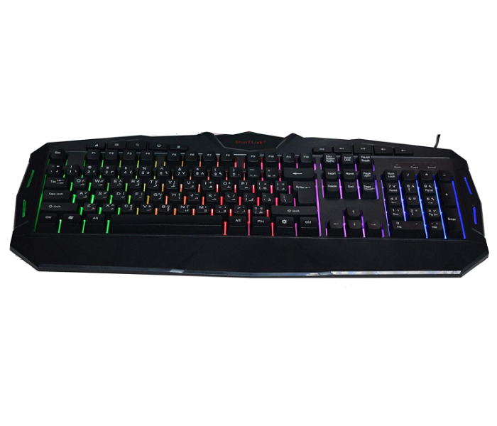 SmartLink SL7003KB RGB Backlighting Gaming Keyboard - Black - Zoom Image 1