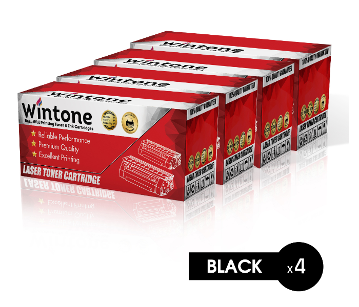 Wintone Set of 4 Pack Q1338A 38A Laser Toner Cartridge is Compatible for HP LaserJet 4200 DTN DTNS DTNSL LN N Series TN - Black - Zoom Image