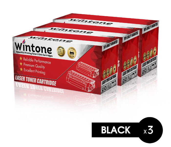 Wintone Set of 3 Pack CF281A 81A Laser Toner Cartridge is Compatible for HP LaserJet Enterprise M 603 604 605 606 630 DN N Series - Black - Zoom Image