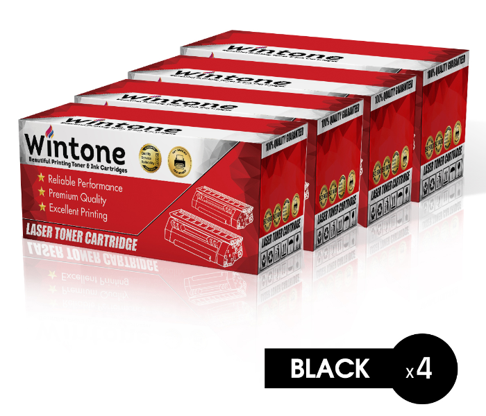 Wintone Set of 4 Pack C3906A 06A Laser Toner Cartridge is Compatible for HP LaserJet and Canon i-SENSYS LBP - Black - Zoom Image