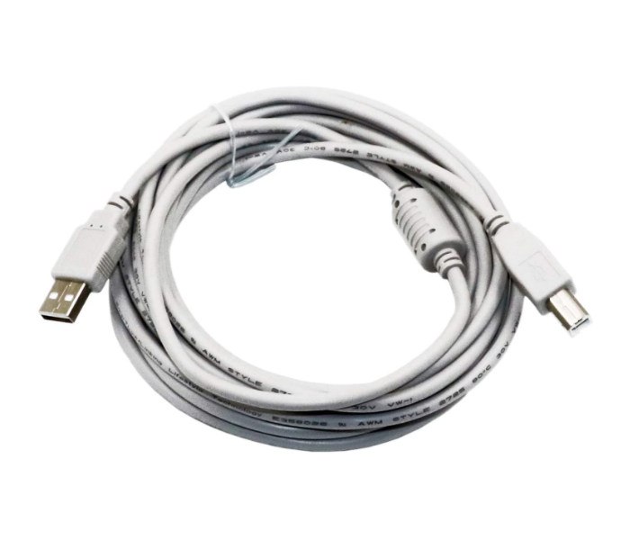 SmartLink SL4005MP 5 Meter USB 2.0 Type A Male to B Male Scanner Cord High Speed USB Printer Cable - White - Zoom Image