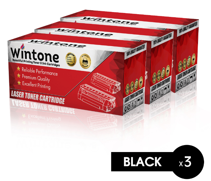 Wintone Set of 3 Pack CF279A 79A Laser Toner Cartridge is Compatible for HP LaserJet Pro - Black - Zoom Image