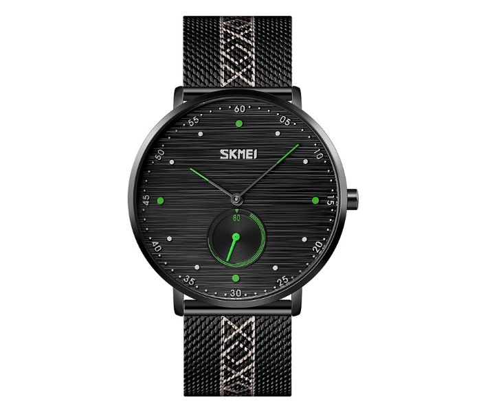 Skmei 9218 Men Mesh Strap Quartz Watch - Green - Zoom Image