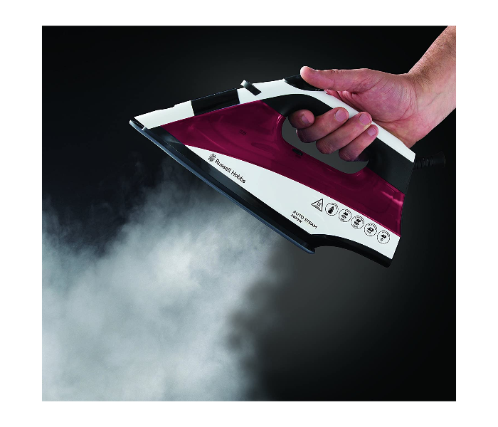 Russell Hobbs RH22520 Auto Steam Pro Non-Stick Steam Iron - White and Red - Zoom Image 6