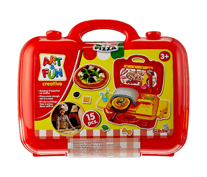 Simba 106324179 Art and Fun Dough Set Pizza Oven in Case - Zoom Image 2