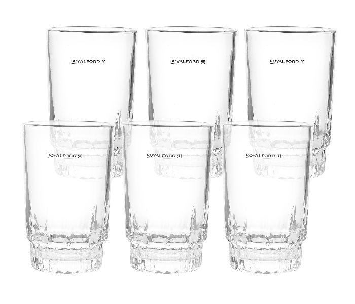 Royalford RF1385-GT6 9 oz Glass Tumbler - 6 Pieces - Zoom Image 3