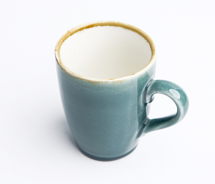 Shuer XY30038 320ml Ceramic Kiln Changing Glaze Mug - Blue - Zoom Image