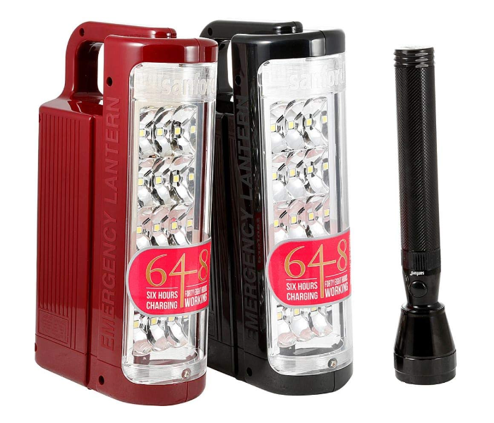 Sanford SF5846SEC 3 In 1 Combo Emergency Light- Red and Black - Zoom Image 1