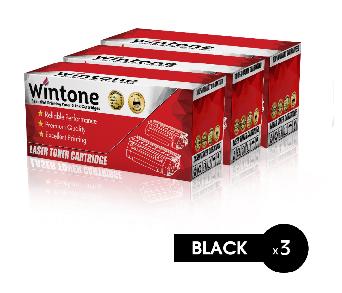 Wintone Pack of 3 X3220 3210 Laser Toner Cartridge is Compatible for Xerox WC 3210 3220 3220 WorkCentre - Black - Zoom Image