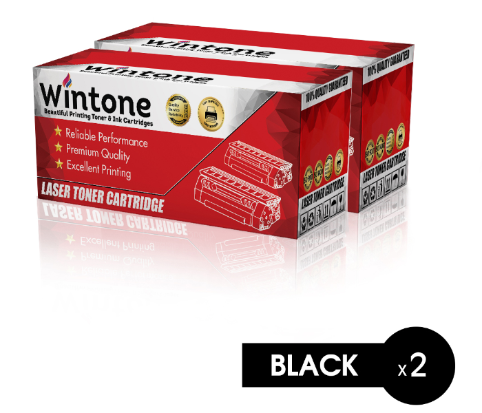 Wintone Set of 2 Pack CF287A 87A Laser Toner Cartridge is Compatible for HP LaserJet Enterprise Pro M MFP 527 506 520 527 501 C DN DH N X Series - Black - Zoom Image