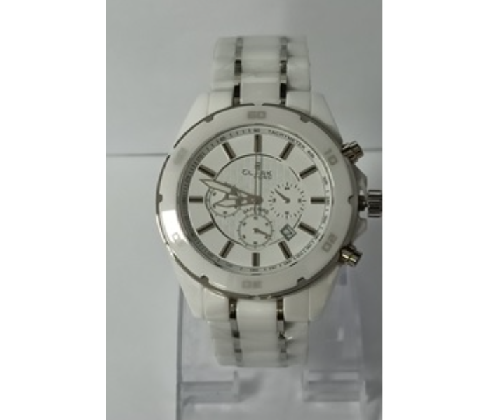 Clark Ford CW61001MCKKK Analog Watch - White - Zoom Image