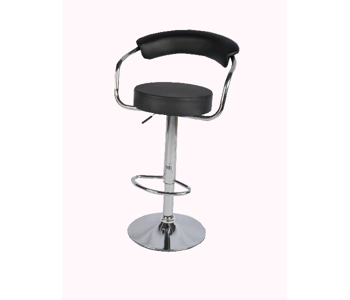 Adjustable Leather Bar Chair Style 2 Office Chair Bar Stool  - Black - Zoom Image