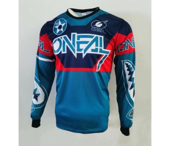 O NEAL Sublimated Longsleeves Jersey Extra Large for Cycling and Scooters - Light Blue - Zoom Image 1