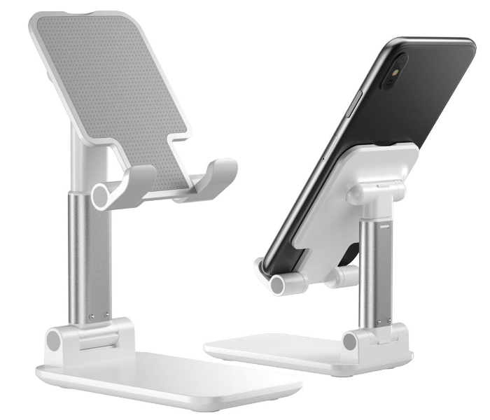 Jongo Folding Desktop Phone and Tab Stand- White - Zoom Image 1