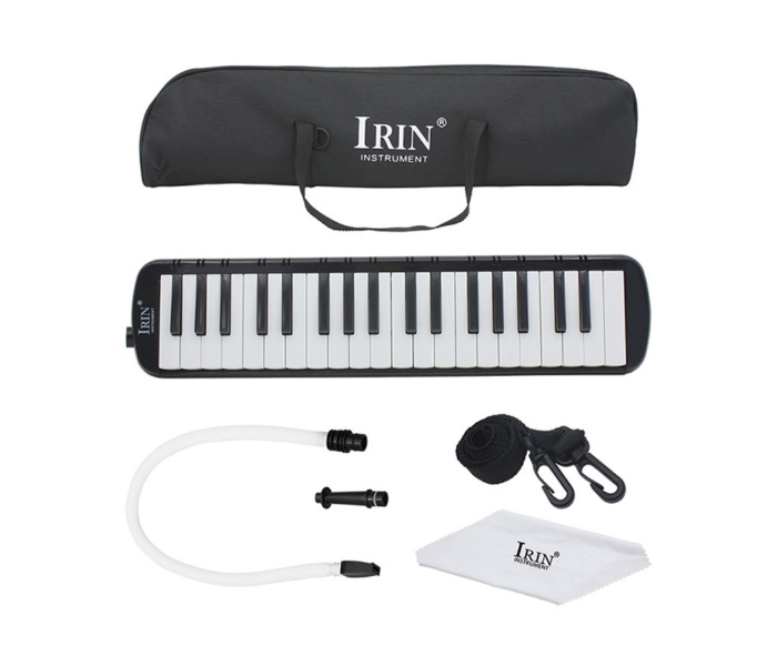 Generic 37 Keys Piano With Carrying Bag - Black and White - Zoom Image